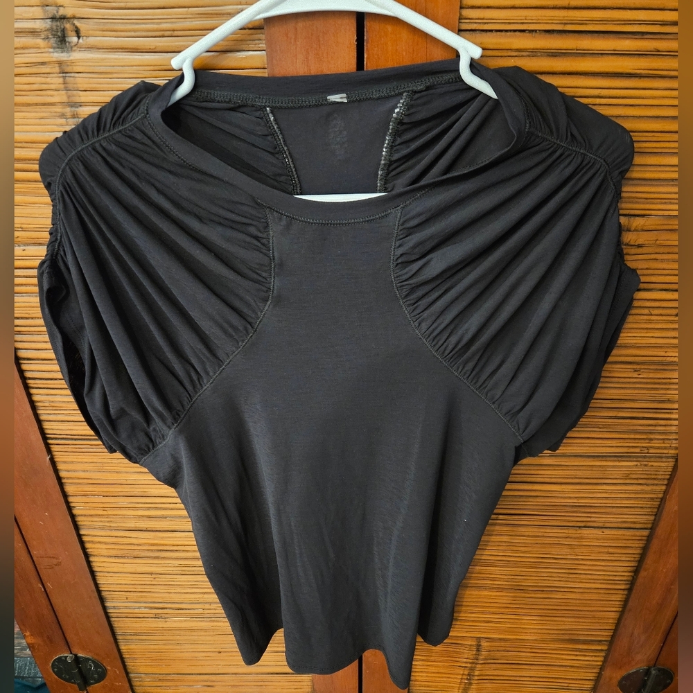 FP Movement Ruched Sleeve Top, Size L